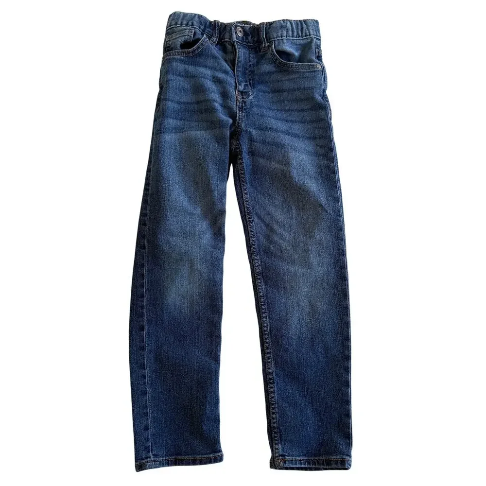 OshKosh B’gosh Boys Classic Straight Jeans Size 7R/7A Blue Denim